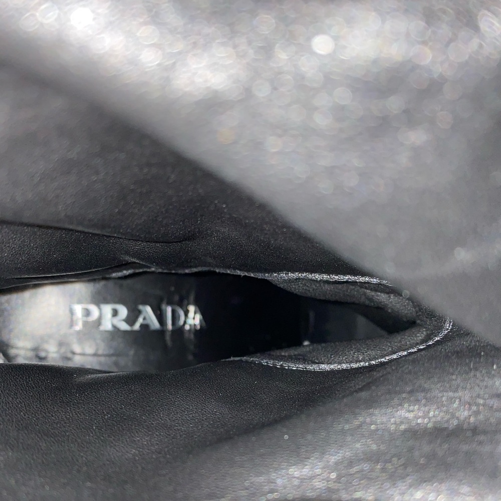 Prada black suede boots size 39 or 9 US - Picture 6 of 10